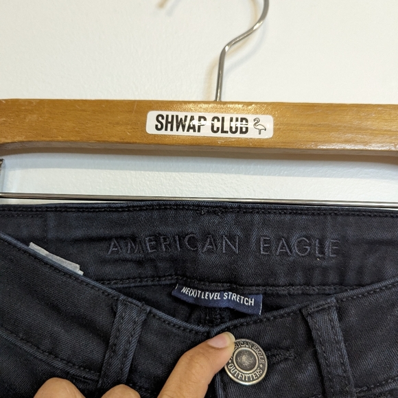 AMERICAN EAGLE OUTFITTERS black jegging stretch jeans - Picture 5 of 6